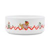 Front View of Cath Kidston Dogs & Roses Ceramic Pet Bowl - Small, Medium & Large