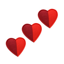 Front View of Cath Kidston Dogss & Roses Felt Hearts Cat Toy - One Size