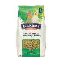 Front View of Bucktons Cockatiel & Lovebird Food - 2kg