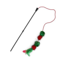 Front View of Petface Christmas Tinsel Bobble Cat Teaser Toy