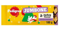 Front View of Pedigree Christmas Jumbone Low Fat Adult Dog Treats - Medium - 2 Chew