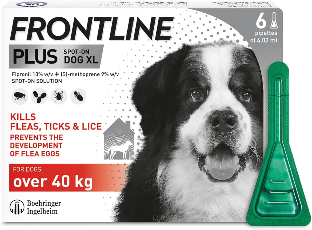 Frontline Plus Spot On for Dogs 6 Pipette - over 40kg
