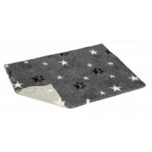 Non-slip Vetbed Mottled Grey With Stars & Paws 40" X 30"