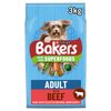 Front View of Bakers Adult Dry Dog Food with Beef and Vegetable - 3kg & 14kg