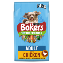 Bakers Adult Dry Dog Food with Chicken and Vegetable - 3kg & 14kg
