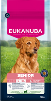 Front View of Eukanuba Life Care Senior Large Breed Dry Dog Food - Lamb & Rice - 12kg
