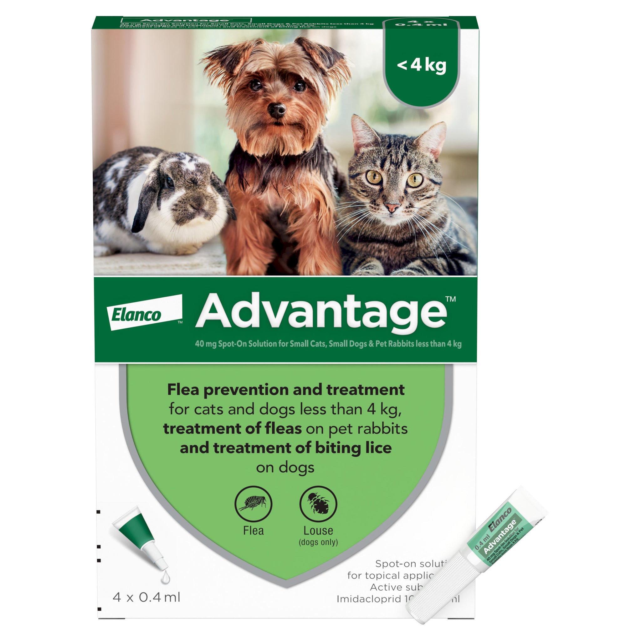 Advantage Spot On Flea Control 40 for Pets Petwell