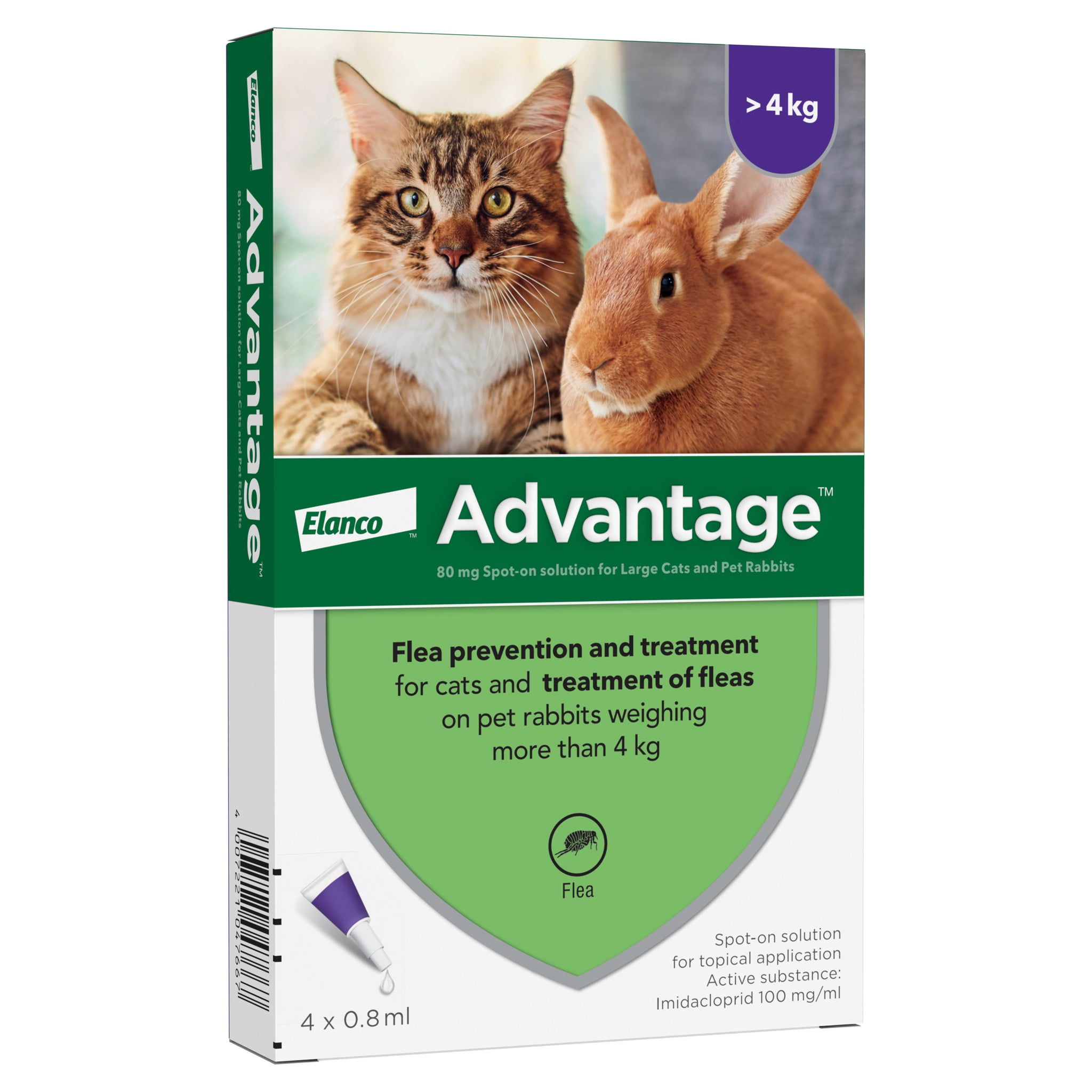 Advantage 80 Flea Treatment for Cats and Rabbits Petwell