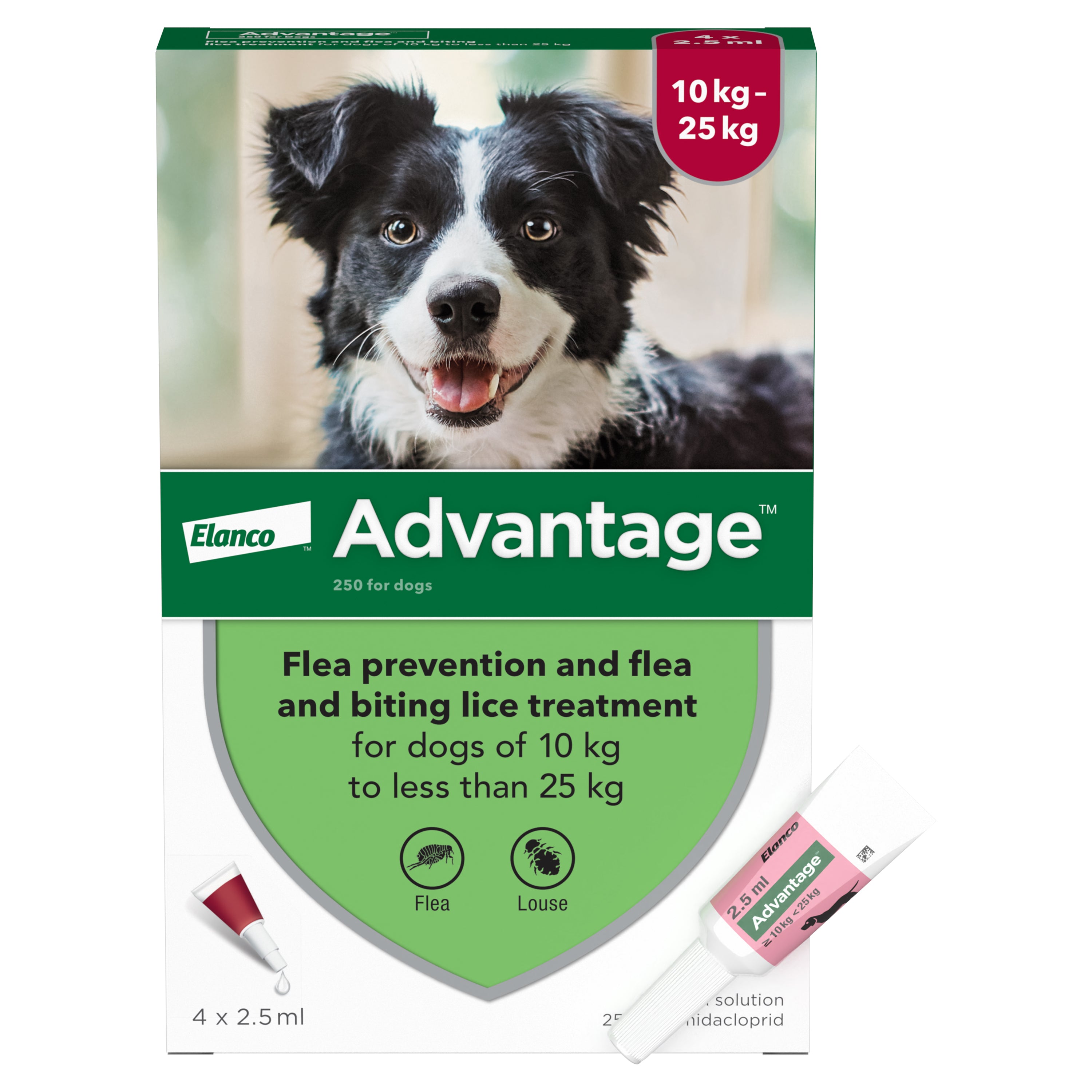 Advantage Large Dog Flea Treatment 10-25kg (4 Pipettes)