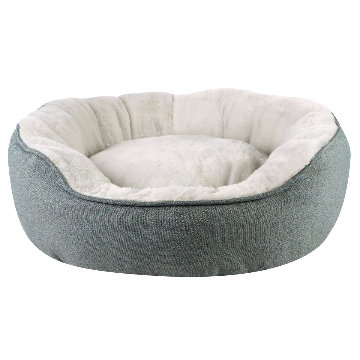 Dream Paws Hundebett Box – S/M, Blau, Kuschelig Mit Rutschfester Unterseite
