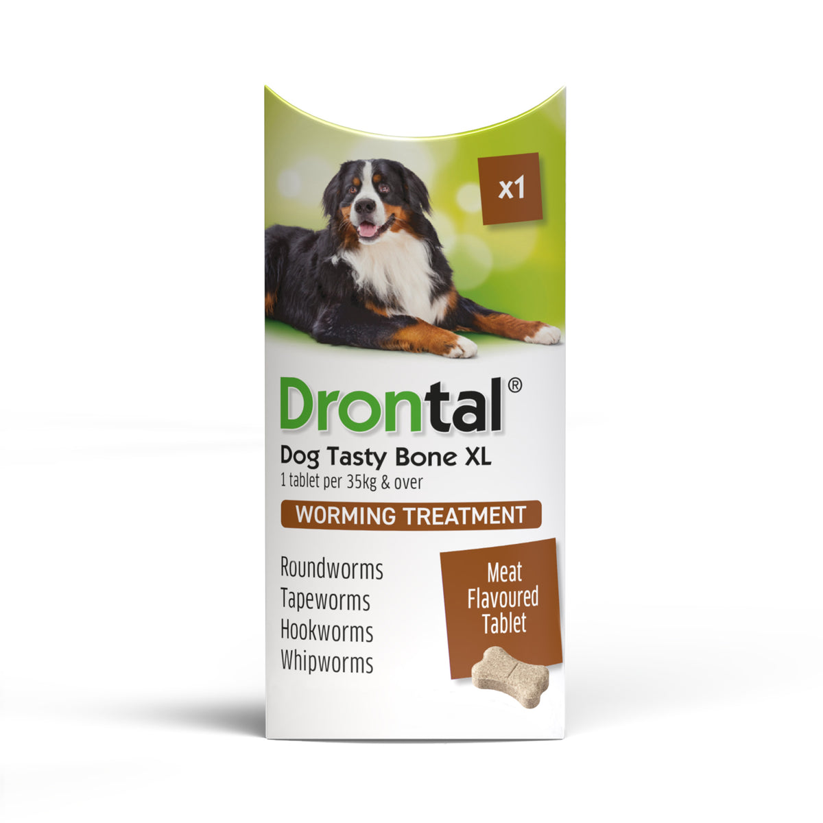 Mikem Opt Pack Drontal Tasty Bone XL Wormer Tablets for Large Dogs