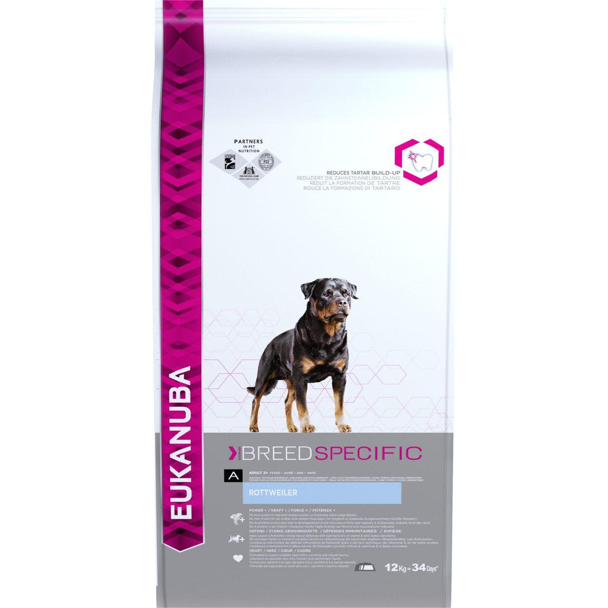 Eukanuba Breed Specific Rottweiler Large Adult Dry Dog Food - Chicken