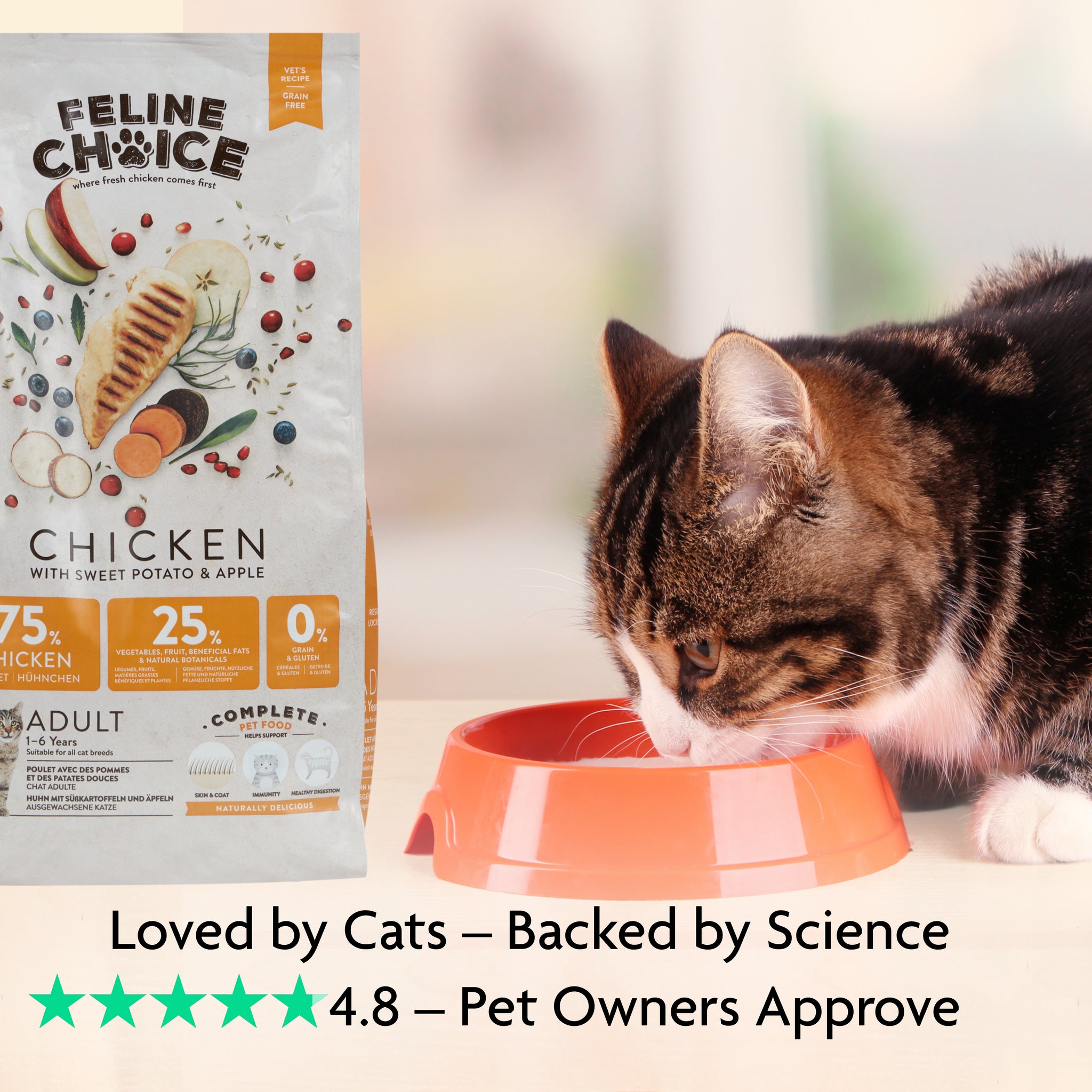 Feline Choice Complete Adult Cat Food Chicken Recipe