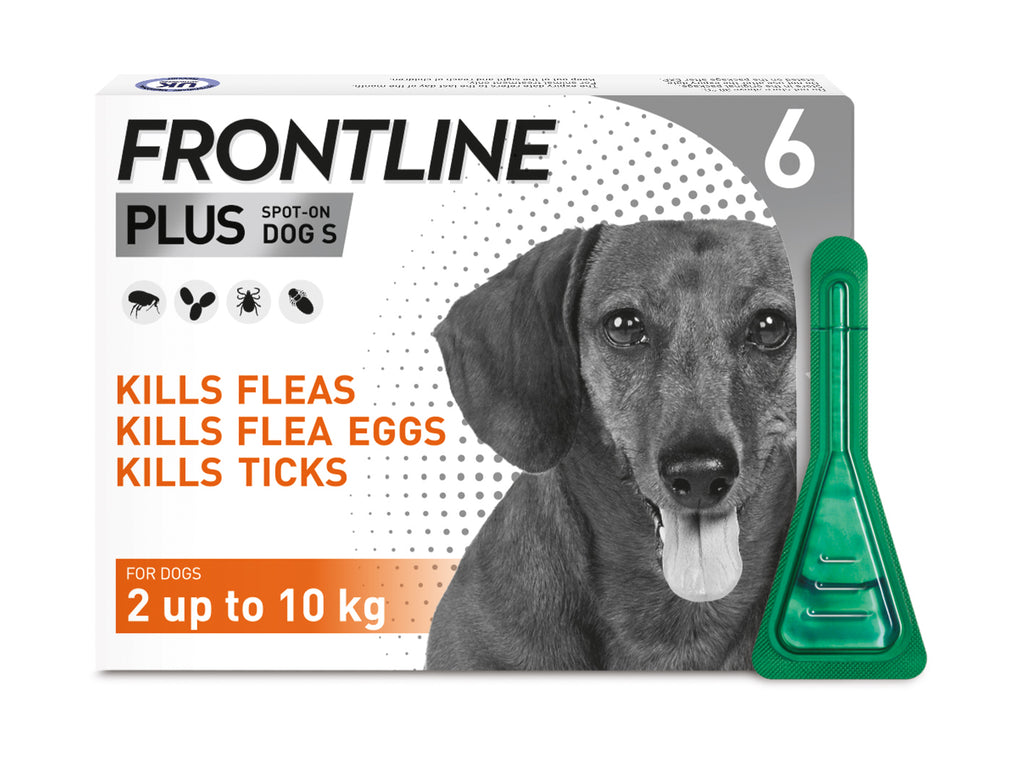 Frontline Plus Spot On for Dogs 6 Pipette - 2 up to 10kg 