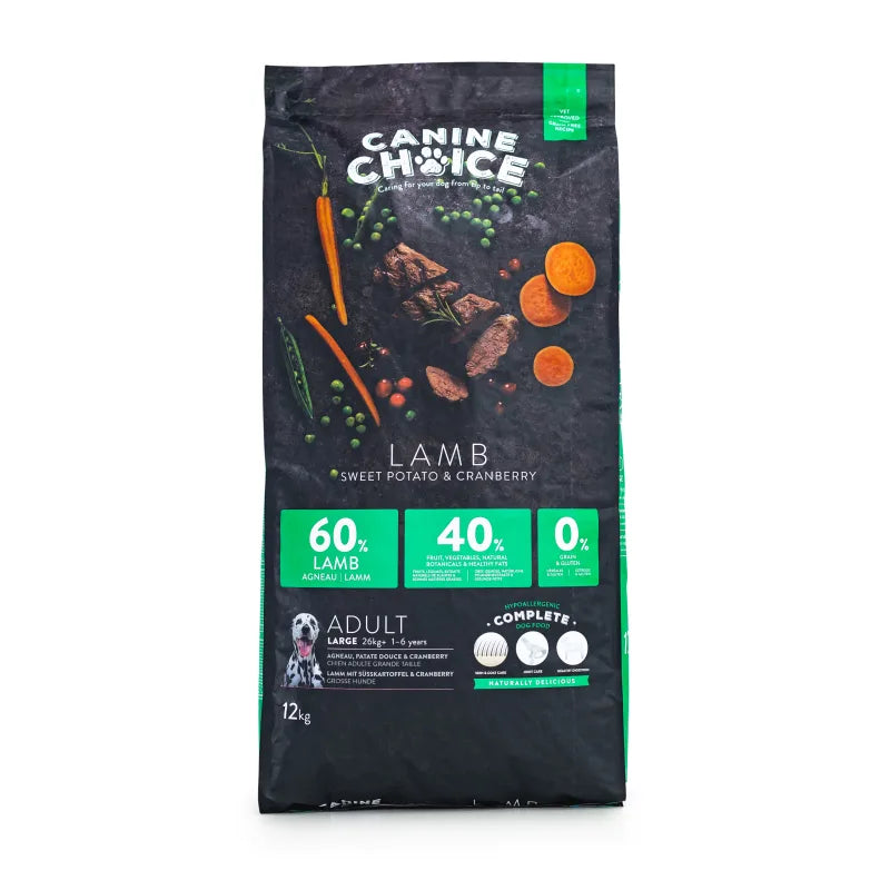 Canine Choice Grain Free Large Adult Dog Food Lamb Recipe