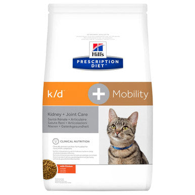 Hills Prescription Diet Kidney kd + Mobility Joint Care Dry Cat Food Chicken