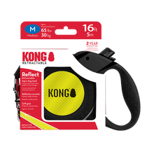 Front View of KONG Reflect Retractable Red Dog Lead