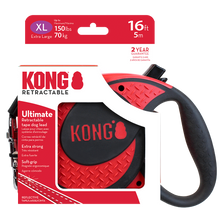 Front View of KONG Ultimate Retractable Red Dog Lead