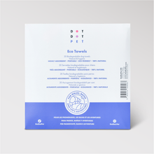 DotDotPet Biodegradable Eco Dog Towels - 20 Pack