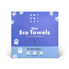 Front View of DotDotPet Biodegradable Mini Eco Dog Towels - 10 Pack