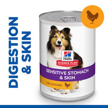 Hill's Science Plan Canine Adult Sensitive Stomach & Skin with Chicken Can Wet Dog Food