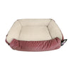 Dream Paws Pink Velvet Pet Sofa Bed with Fold-Out Blanket
