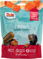 Front View of Dole Banana & Pumpkin Dog Chews