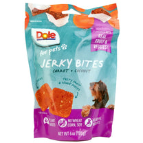 Front View of Dole Plant Based Carrot & Coconut Dog Jerky
