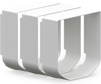 Front View of SureFlap Cat Flap Tunnel Extender - White