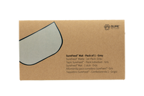 Front View of Surefeed Pet Feeder Mat - Grey