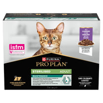 Front View of Pro Plan Sterilised Maintenance Duck in Gravy Wet Cat Food - 10 x 85g