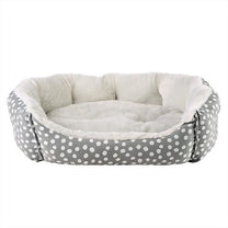 Front View of Dream Paws Scalloped Dog Bed - Large