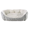 Front View of Dream Paws Scalloped Dog Bed - Large
