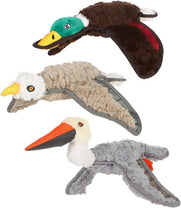 Front View of Ministry Of Pets Bird Plush Squeaker Dog Toy - Assorted