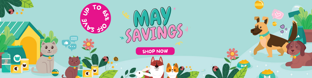 May Savings - save up to 65% Off