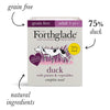 Forthglade Grain Free Natural Ingredients Duck with potato & vegetables