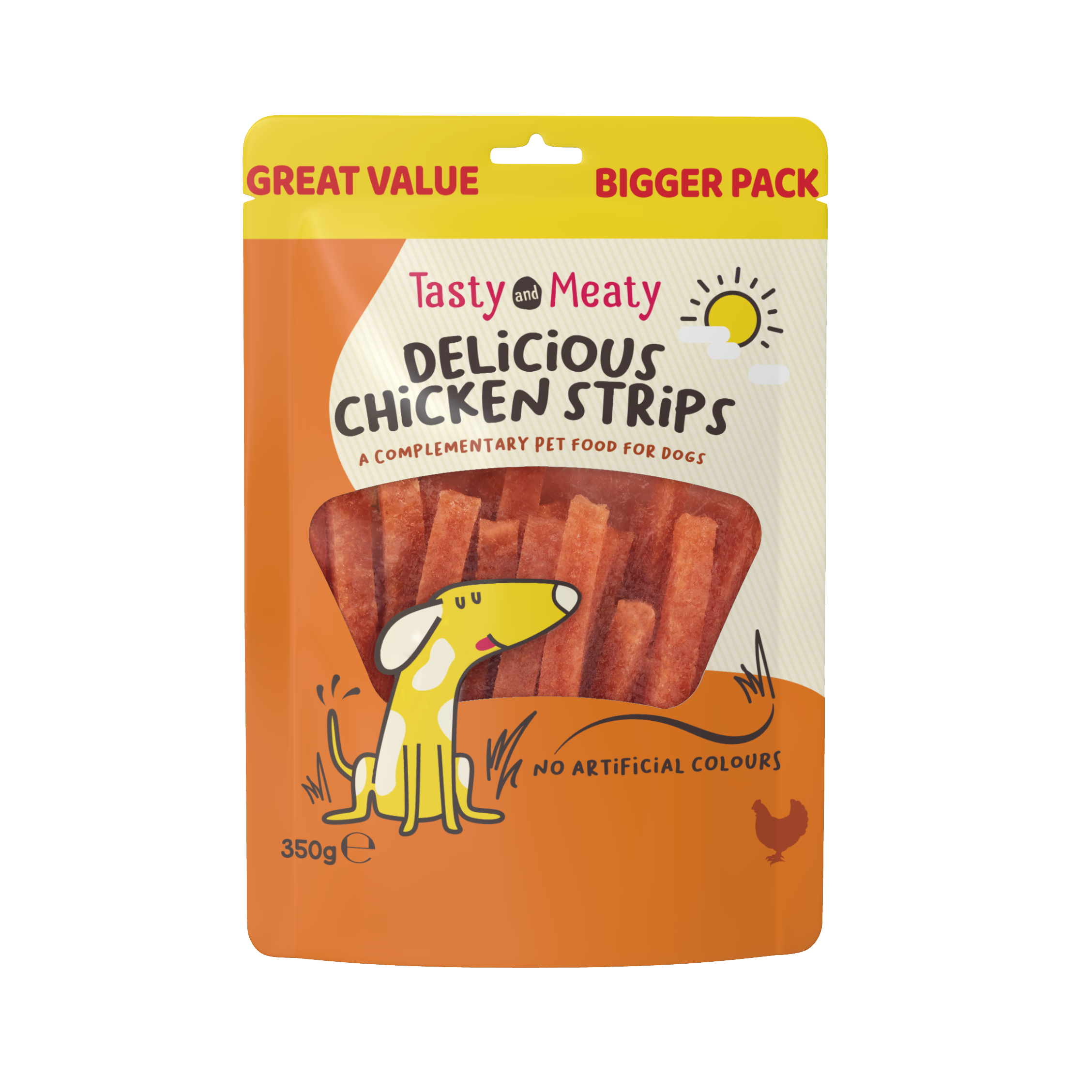 Tasty & Meaty Delicious Chicken Strips Adult Dog Treats