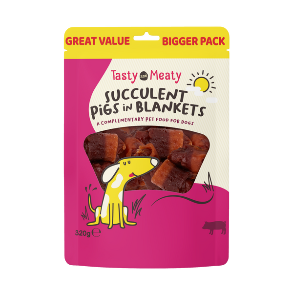 succulent pigs Tasty & Meaty Succulent Pigs In Blankets Adult Dog Treats