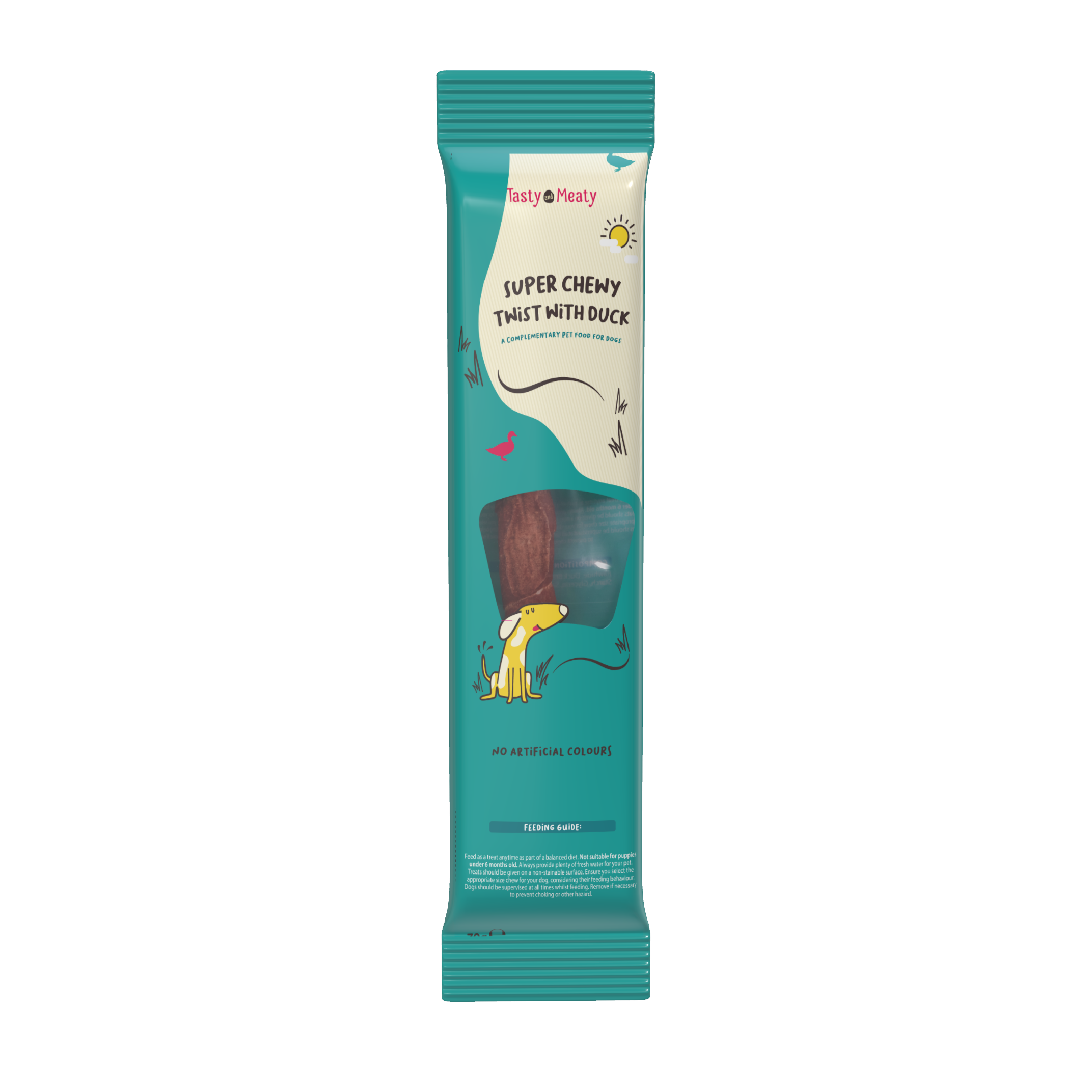 Tasty & Meaty Super Chewy Twist with Duck Dog Treat | 70g - 70g