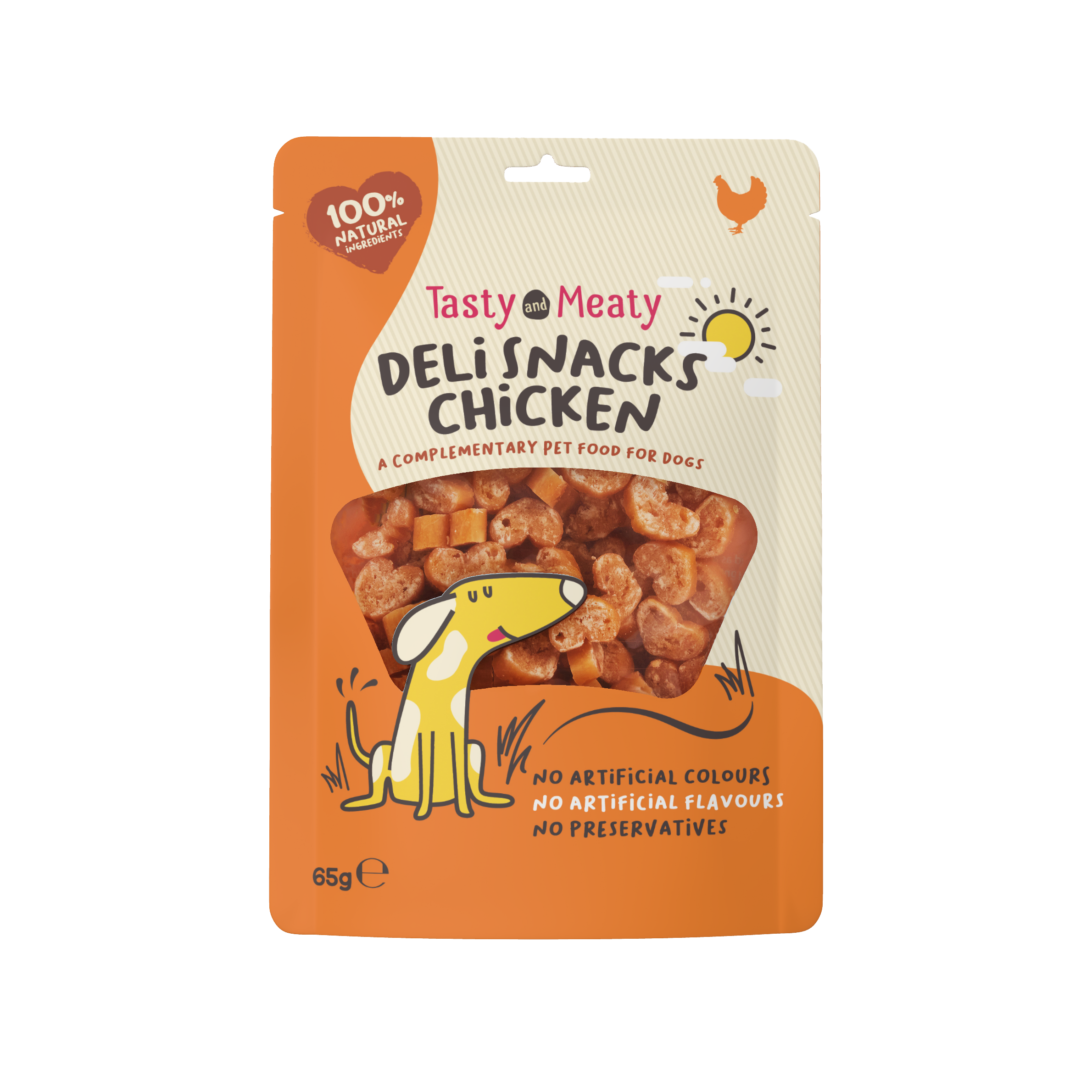 Tasty & Meaty Deli Snacks Chicken Bites Adult Dog Treats | 65g - 65g