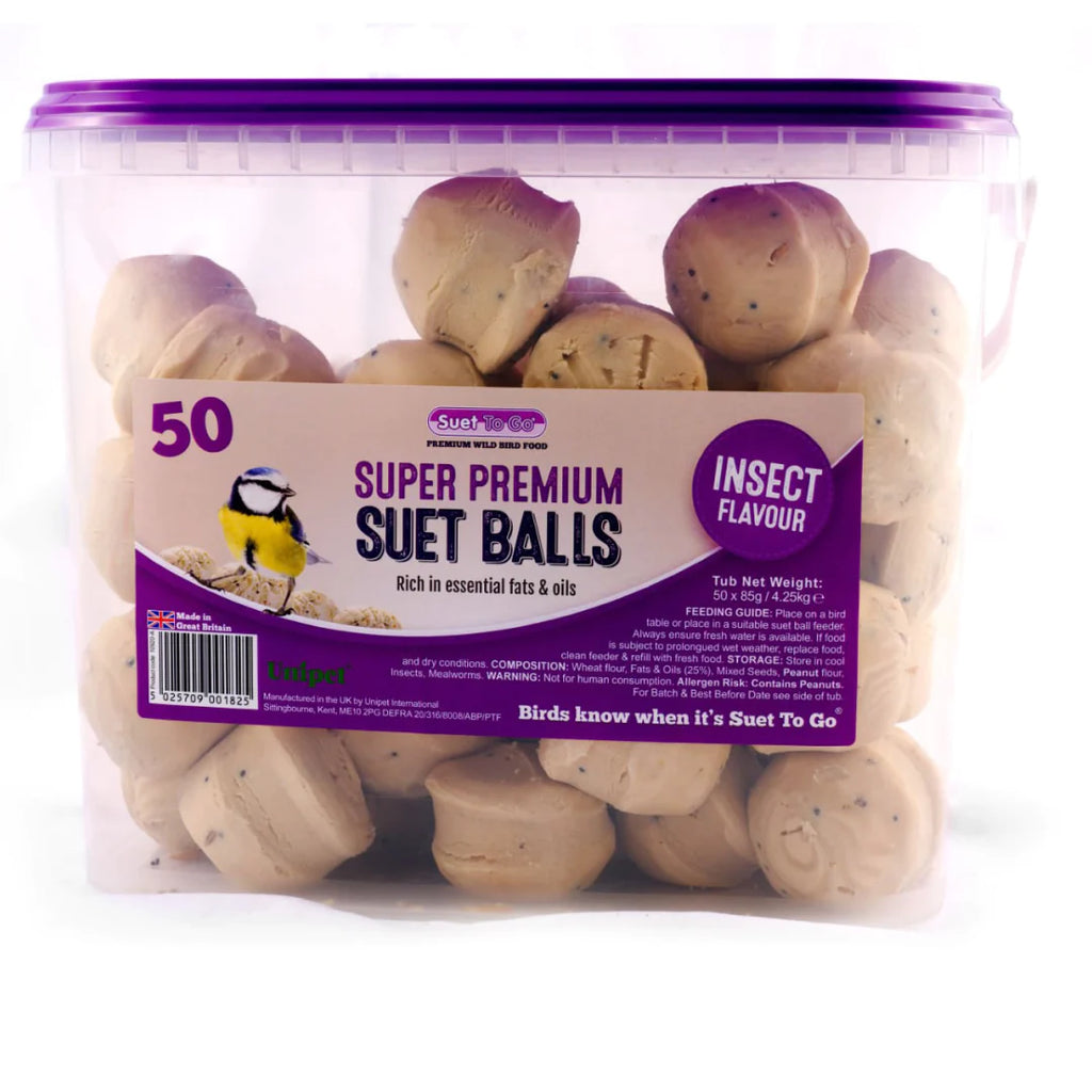 Suet To Go Insect Balls in Tub Wild Bird Treat