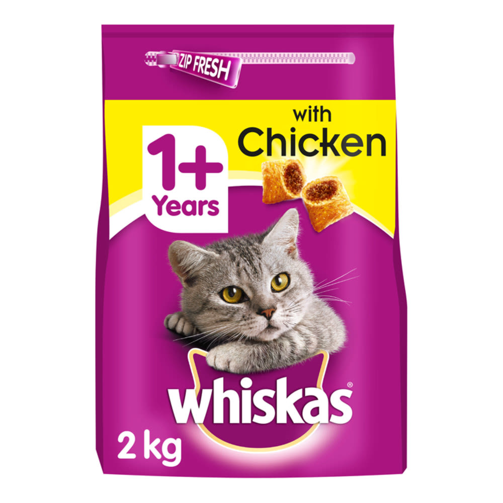 Whiskas 1+ Cat Complete Dry With Chicken 3.8kg