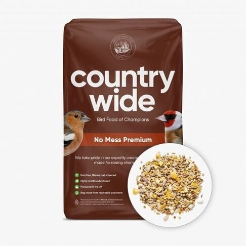 Countrywide Premium No Mess Bird Seed Mix 20kg Petwell