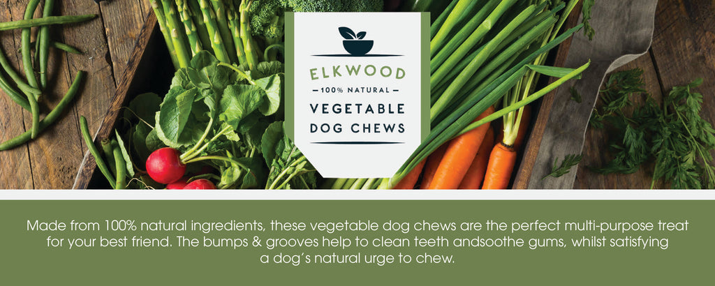 Elkwood Vegetable Dog Chews banner