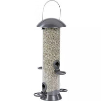 Cj Adventurer Metal Seed Feeder Gunmetal 2 Port