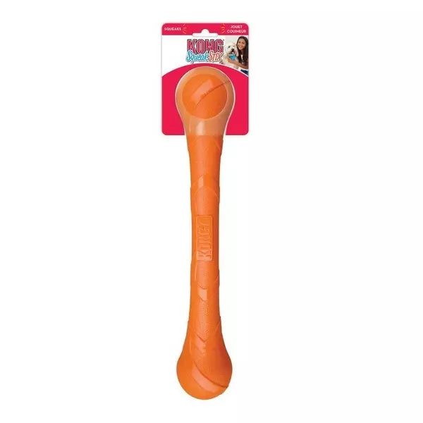 Orange KONG Squeak Stix dog toy