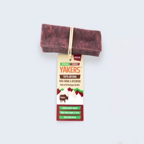 Yakers Cranberry Himalyan Yak Milk | Hard Cheese Dog Chew