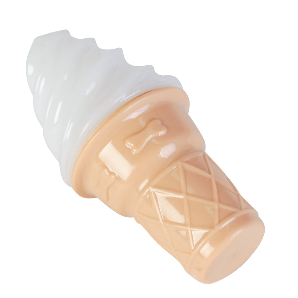 Angled view of Outpaws Pet Cooling Ice Cream Toy