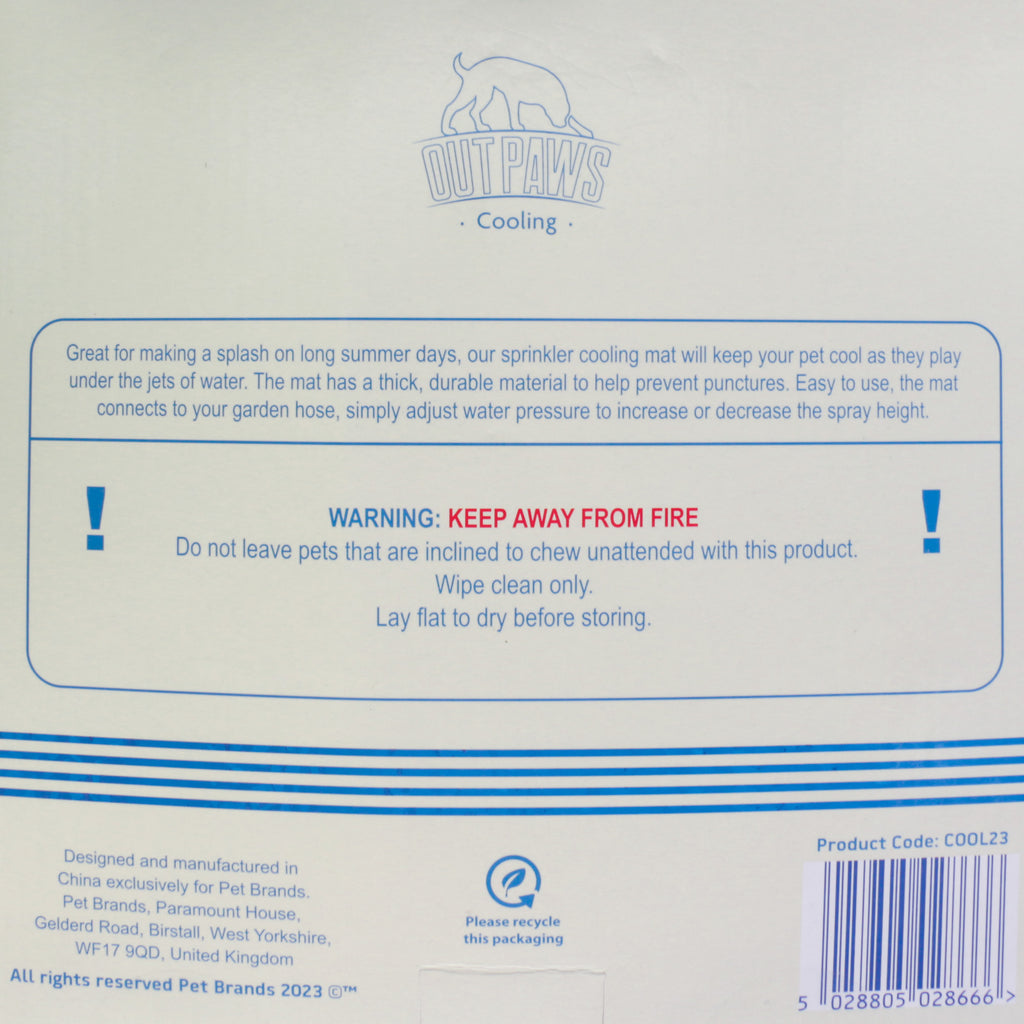 Outpaws Pet Shelter instructions and safety information Packaging Label