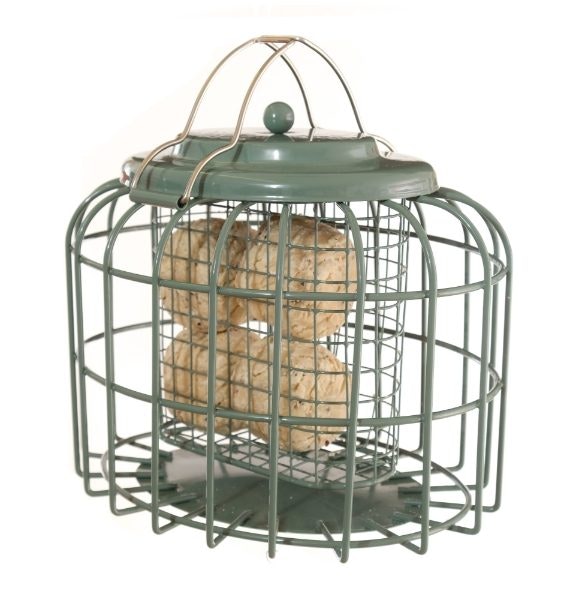 The Nuttery Hexihaus Fatball/Suet Block Squirrel Proof Wild Bird Feeder